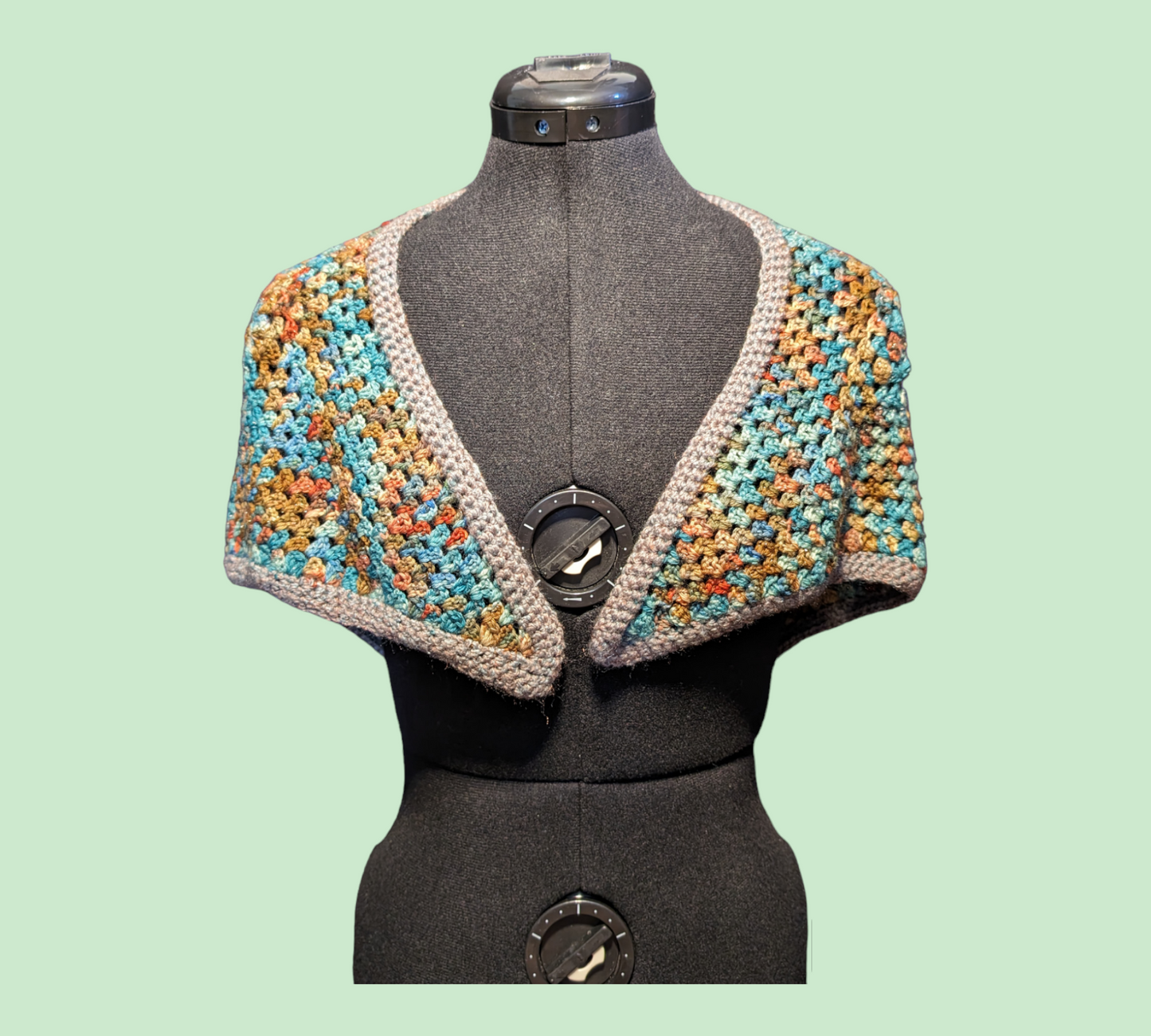 Jewel Tone 100% Wool Shawl