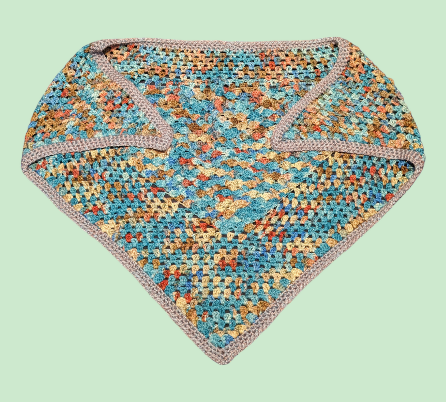 Jewel Tone 100% Wool Shawl