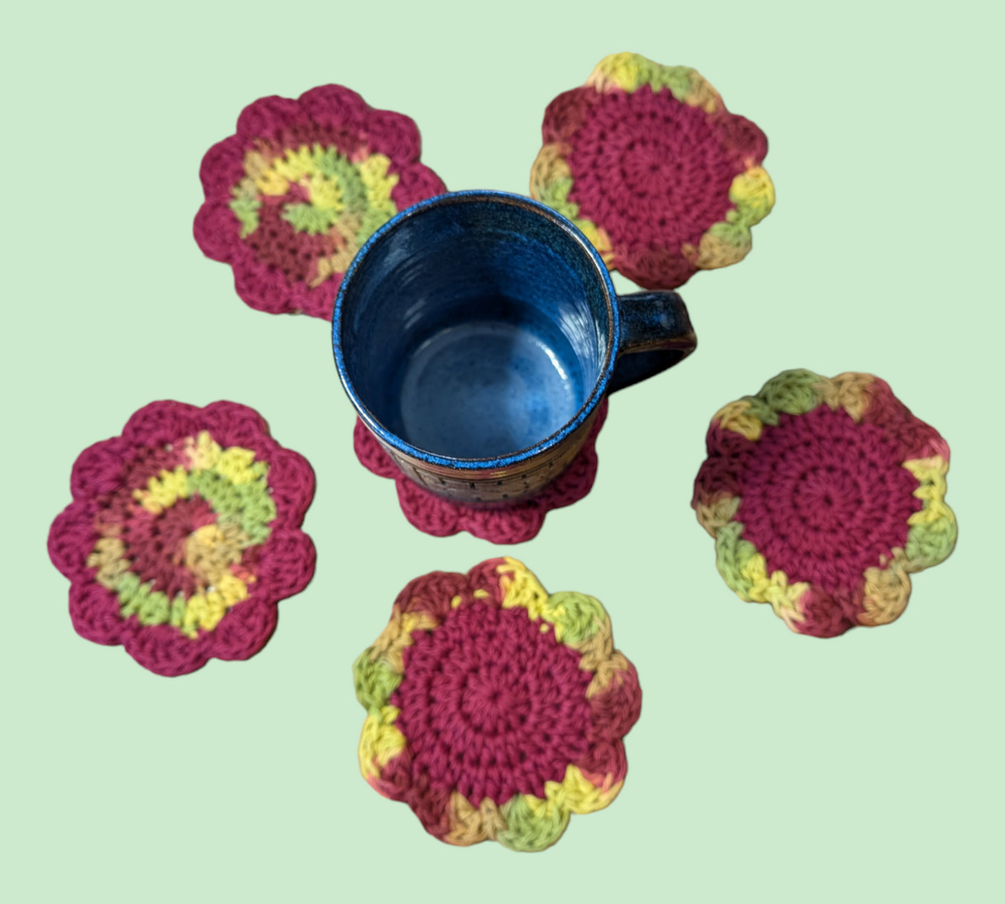 Cotton Flower Coasters