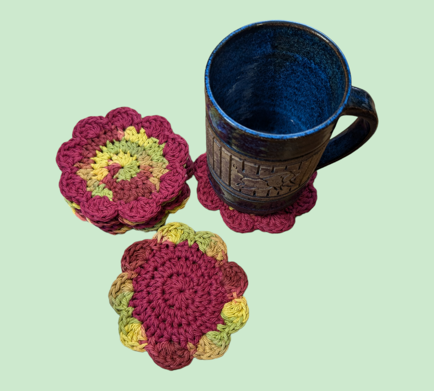 Cotton Flower Coasters