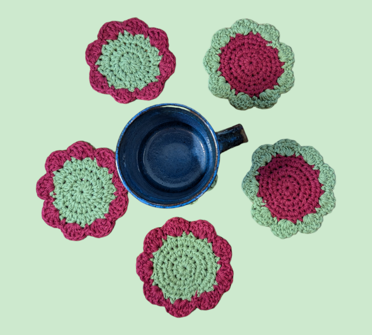 Cotton Flower Coasters