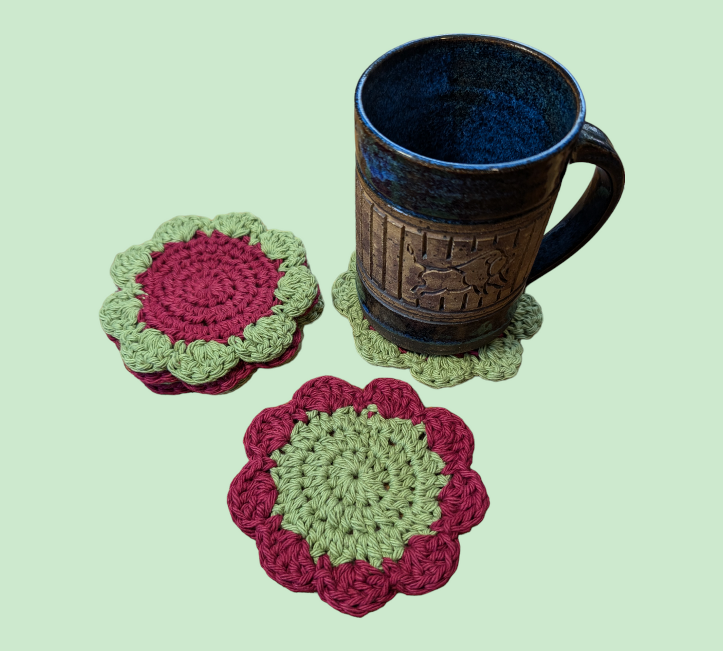 Cotton Flower Coasters