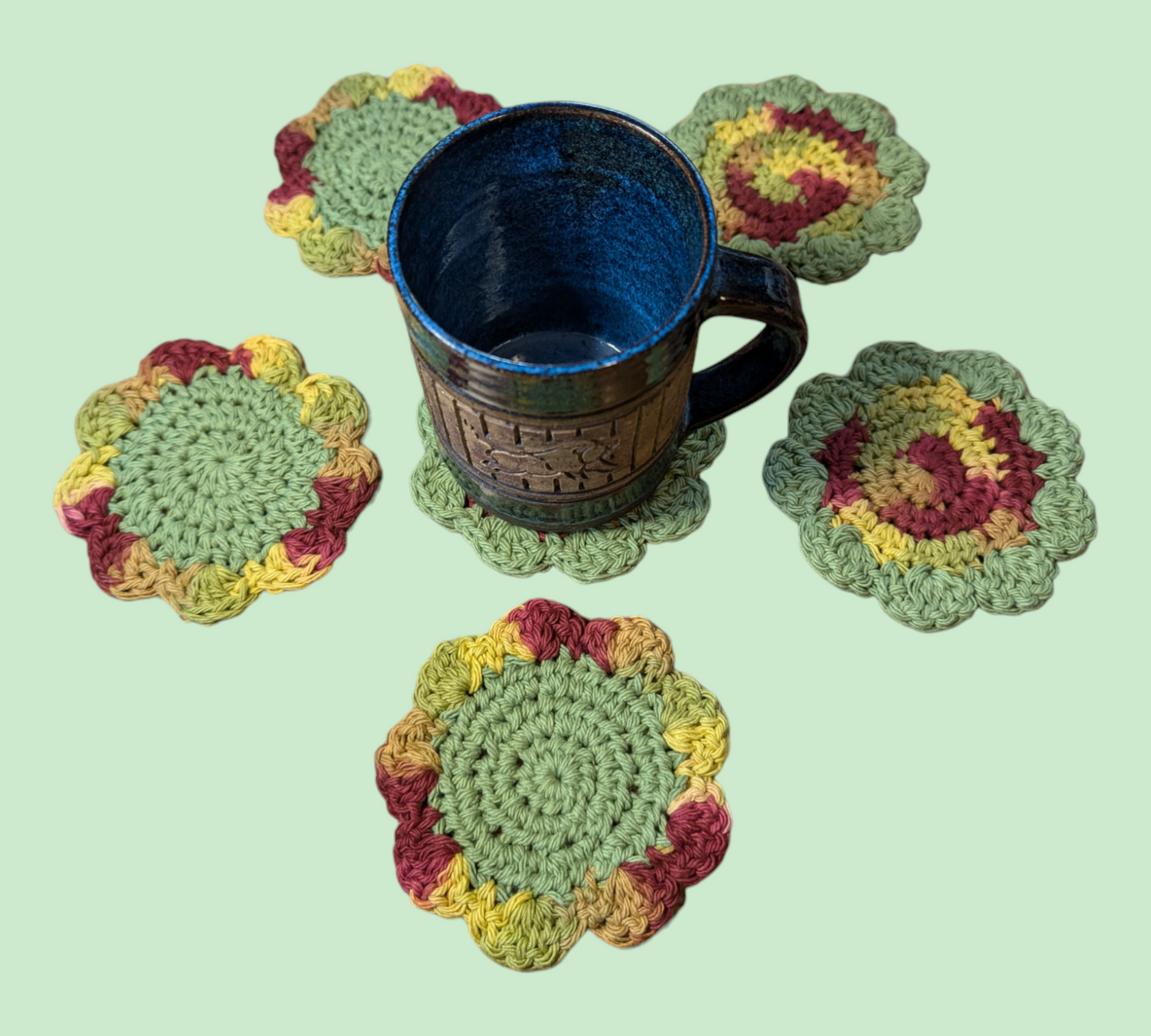 Cotton Flower Coasters