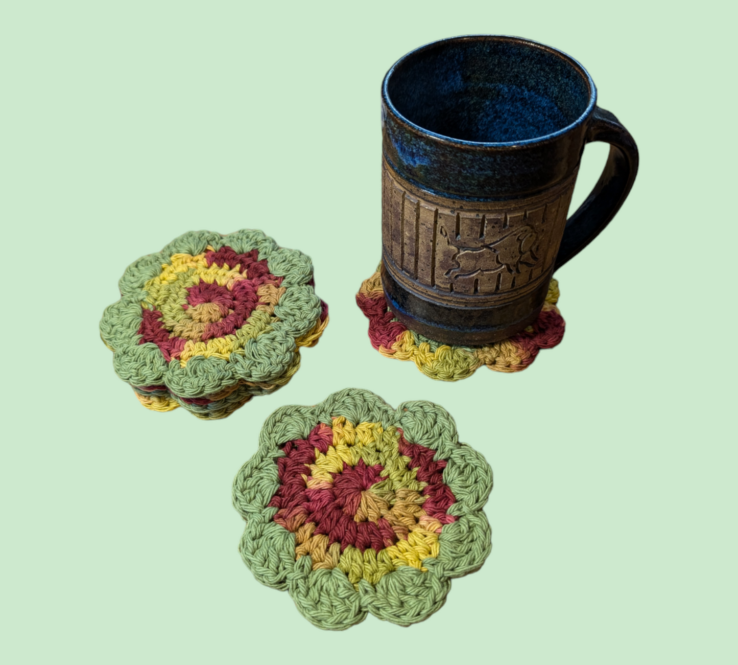 Cotton Flower Coasters