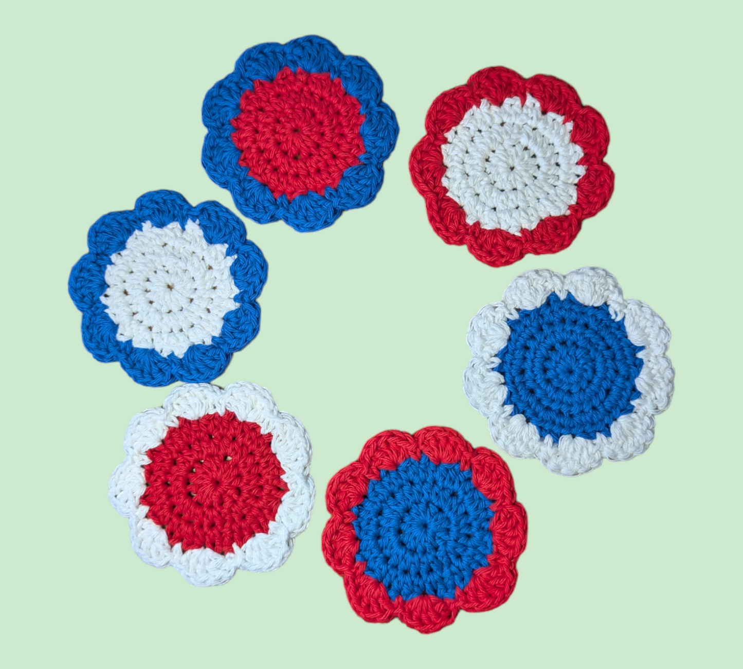 Cotton Flower Coasters