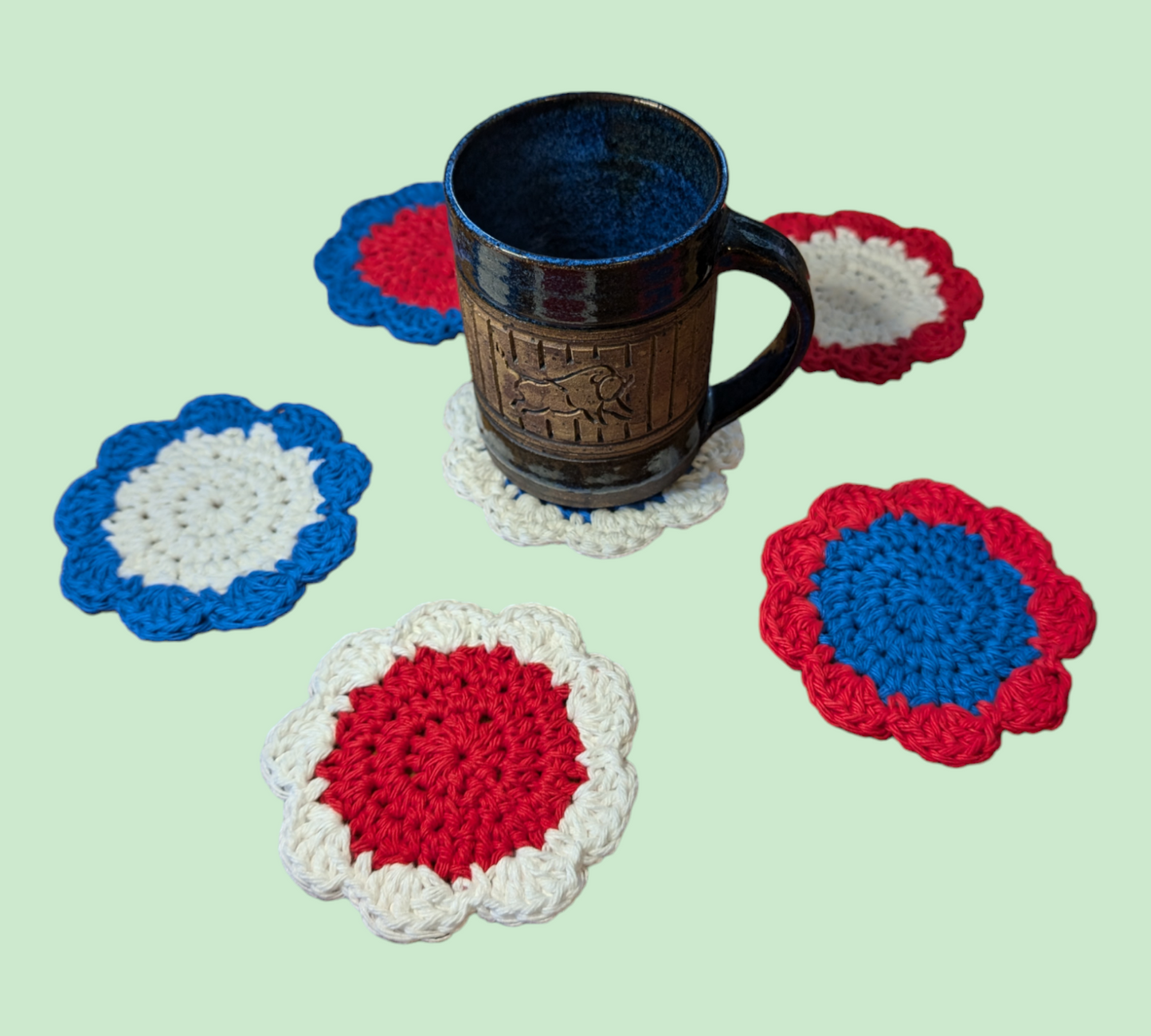 Cotton Flower Coasters